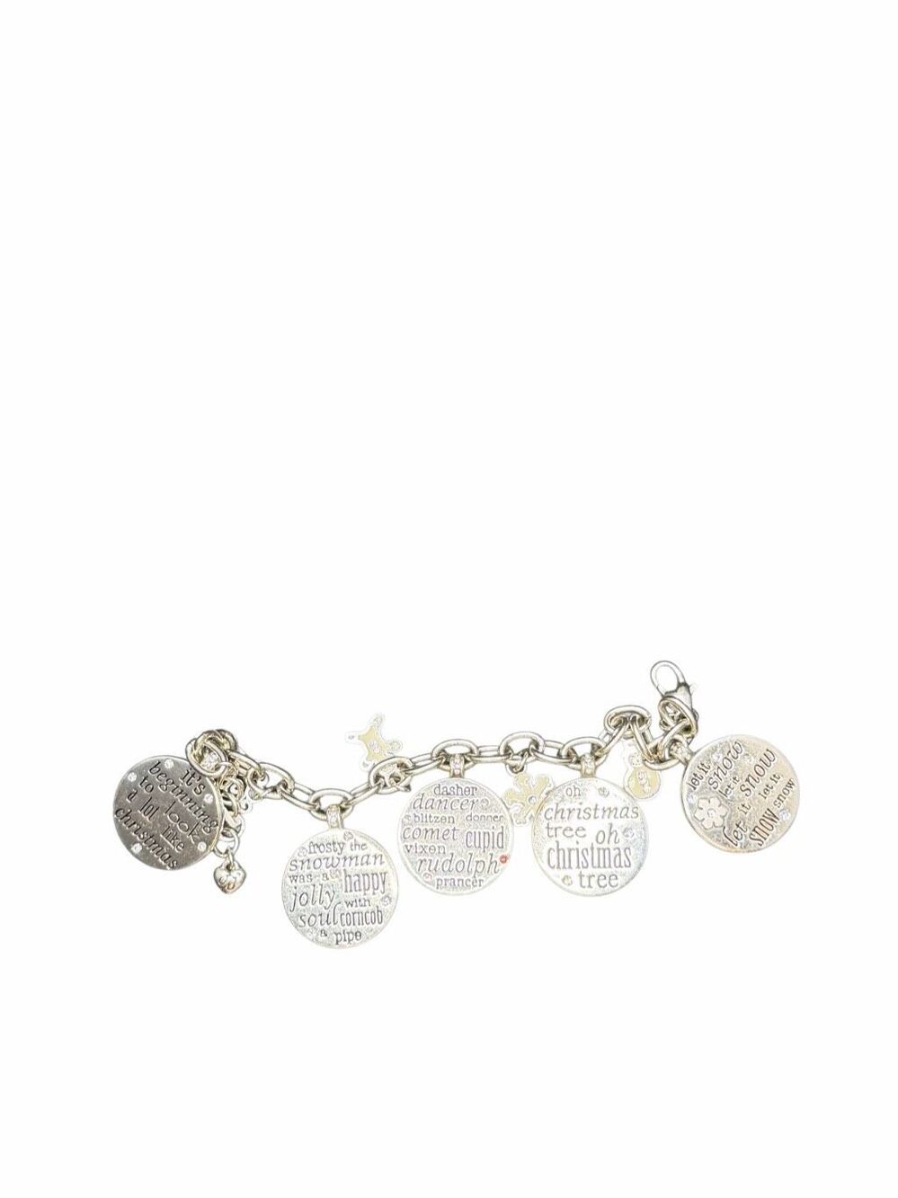 Brighton Christmas charm bracelet - silver